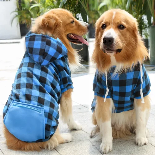 Pet Jacket Plaid Reversible
