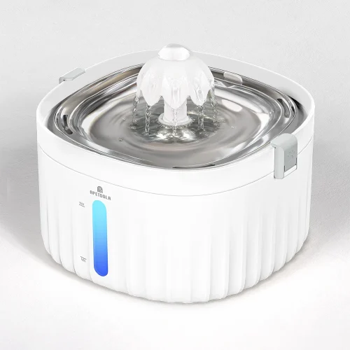 Automatic Pet Water Dispenser for Cats Dogs with Stainless Steel Tray