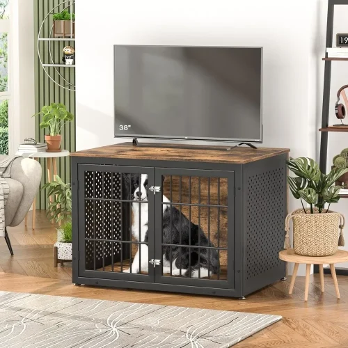 Heavy Duty Dog Crate Furniture for Large and Medium Dogs