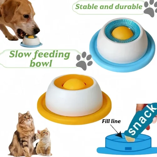 Dog/cat licking bowl, slow food bowl, non-slip